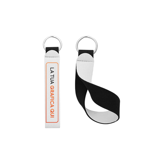 Portachiavi braccialetto in tessuto